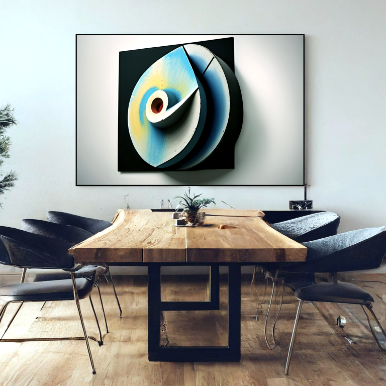 "Salyangöz-II" Oil Painting/ Wood Material